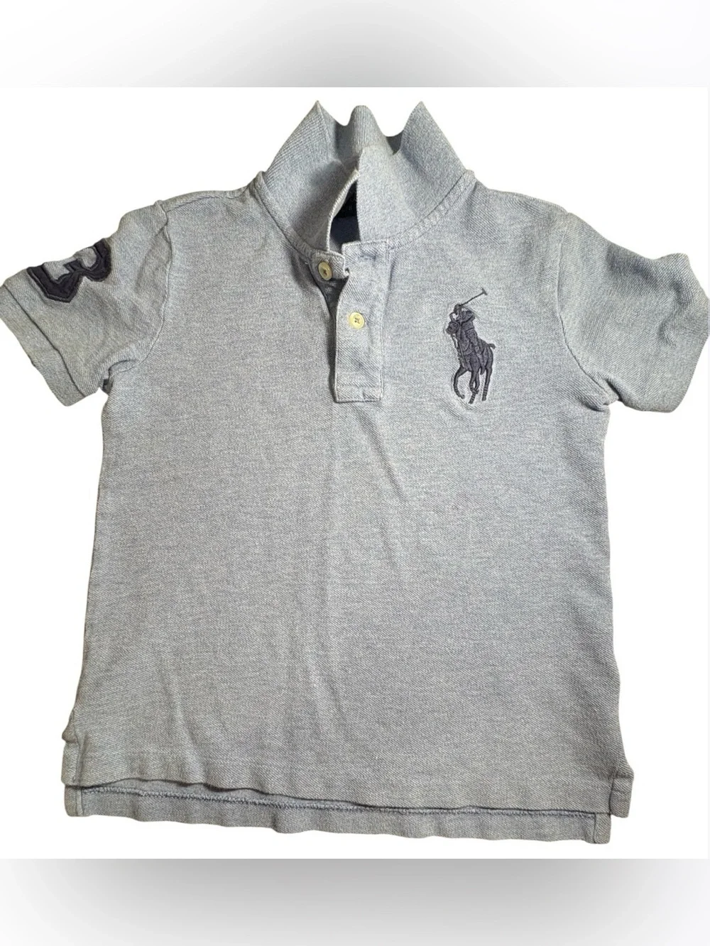Ralph Lauren Kids Polo Shirt in Light bluewith Navy Pony